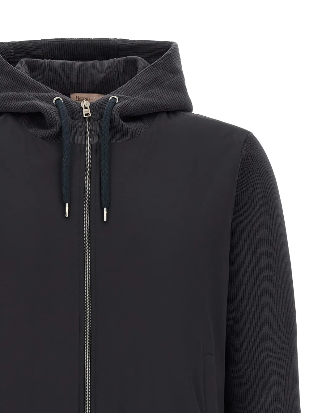 Herno Resort gewatteerd jack met capuchon Blauw