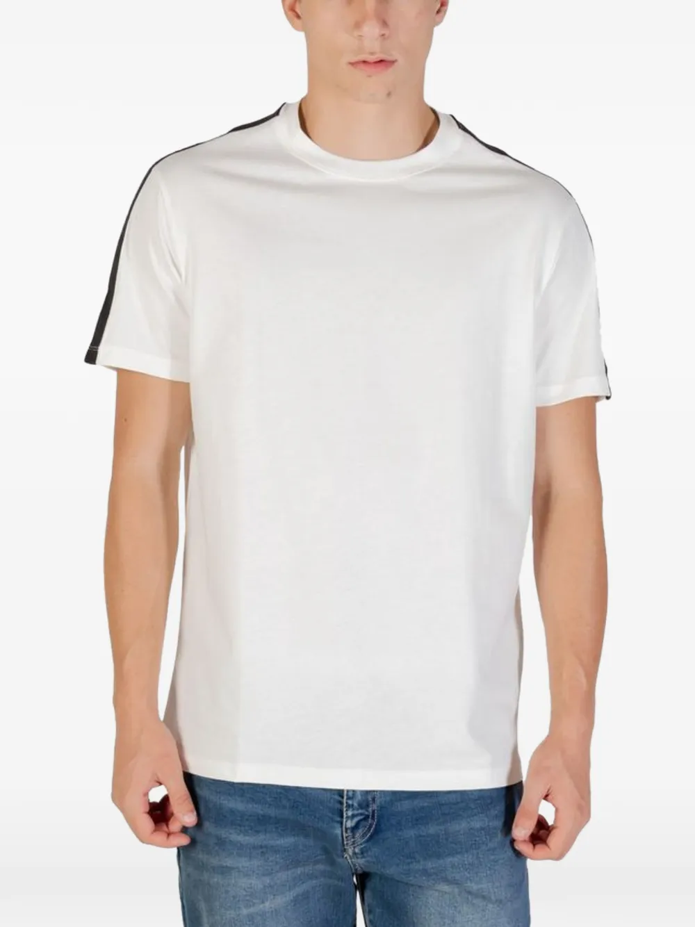 Armani Exchange Essential logo-tape T-shirt - Bianco