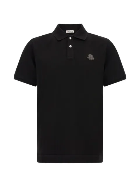 Moncler playera tipo polo con parche del logo