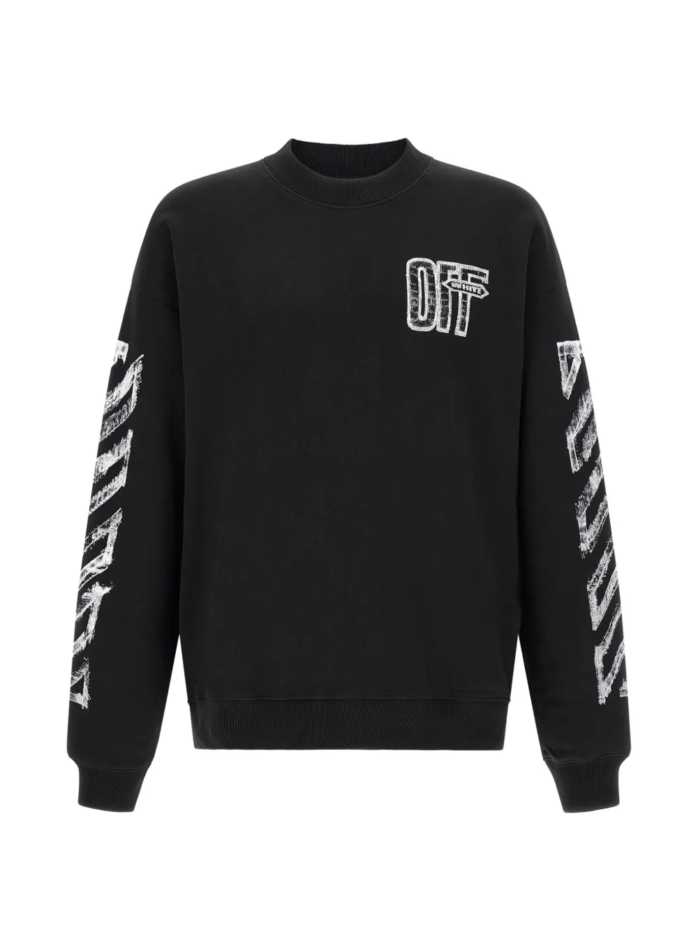 Off-White Arrows logo-print sweatshirt - Nero