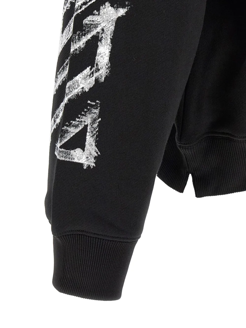 Off-White Arrows logo-print sweatshirt Zwart