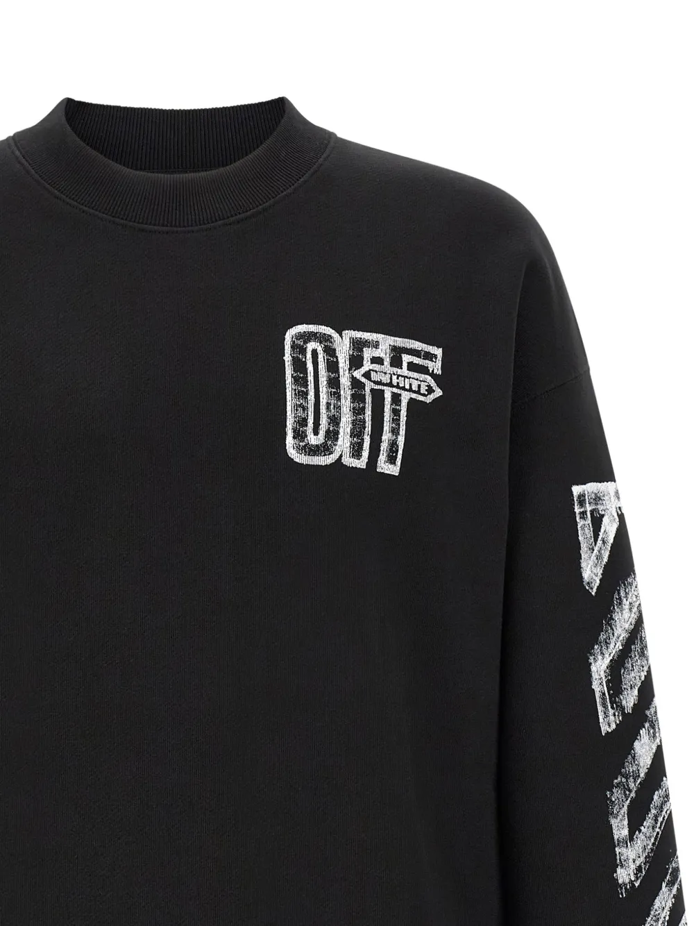 Off-White Arrows logo-print sweatshirt Zwart