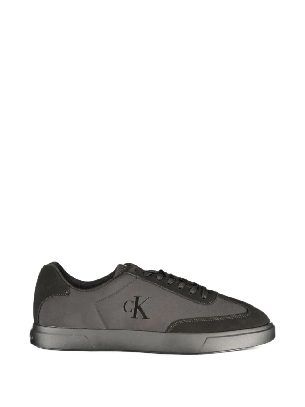 Calvin Klein logo-print panelled sneakers - Schwarz