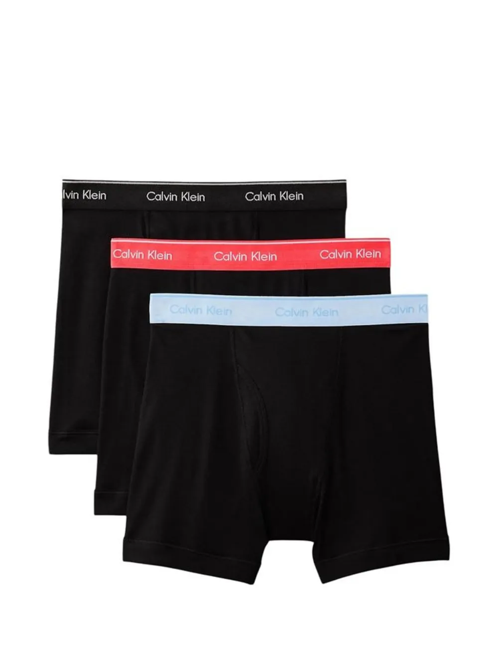 Calvin Klein Underwear logo-waistband cotton boxers (set of three) - Nero