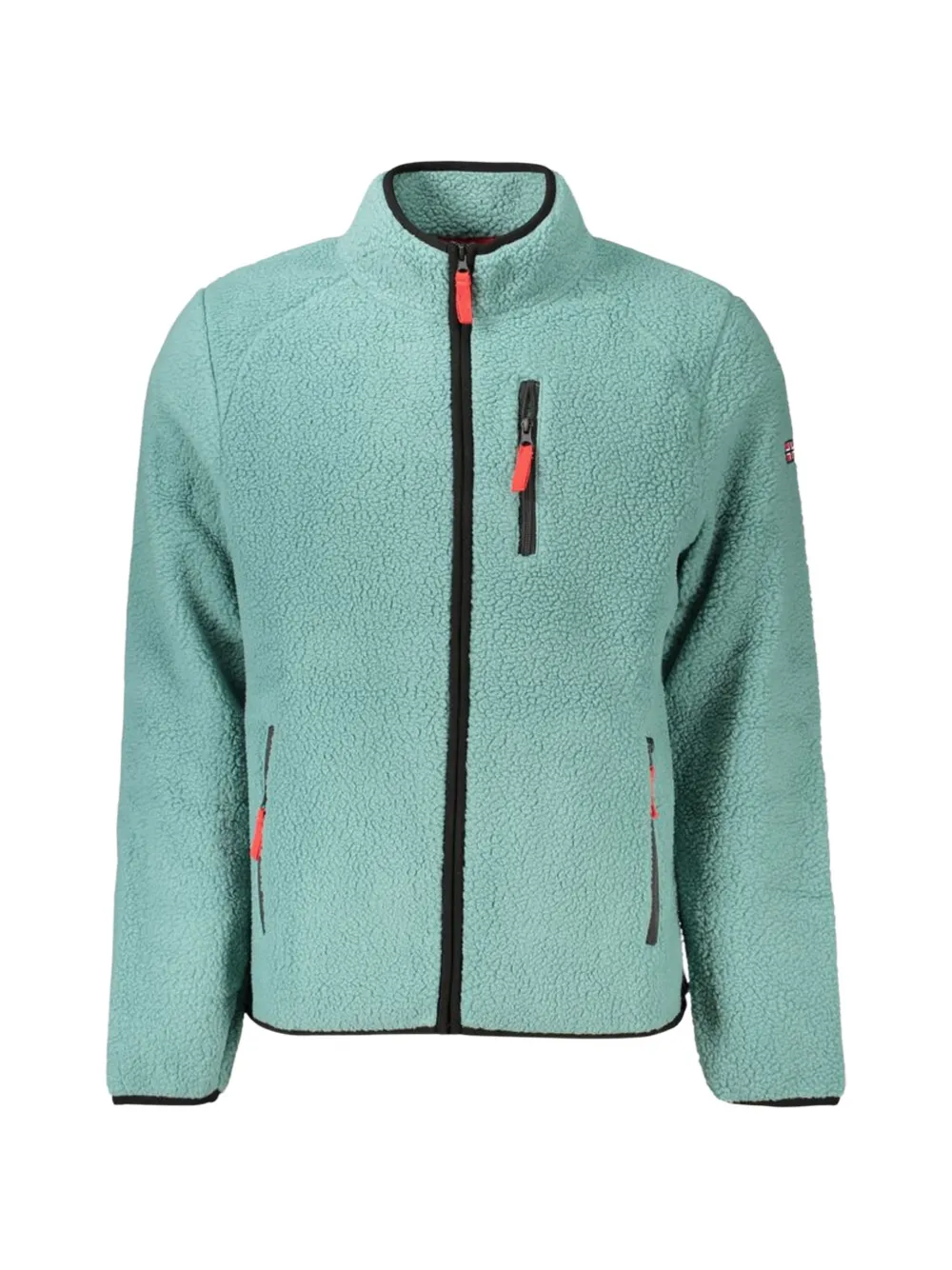 Norwegian Rain fleece-texture zip-up jacket - Grün