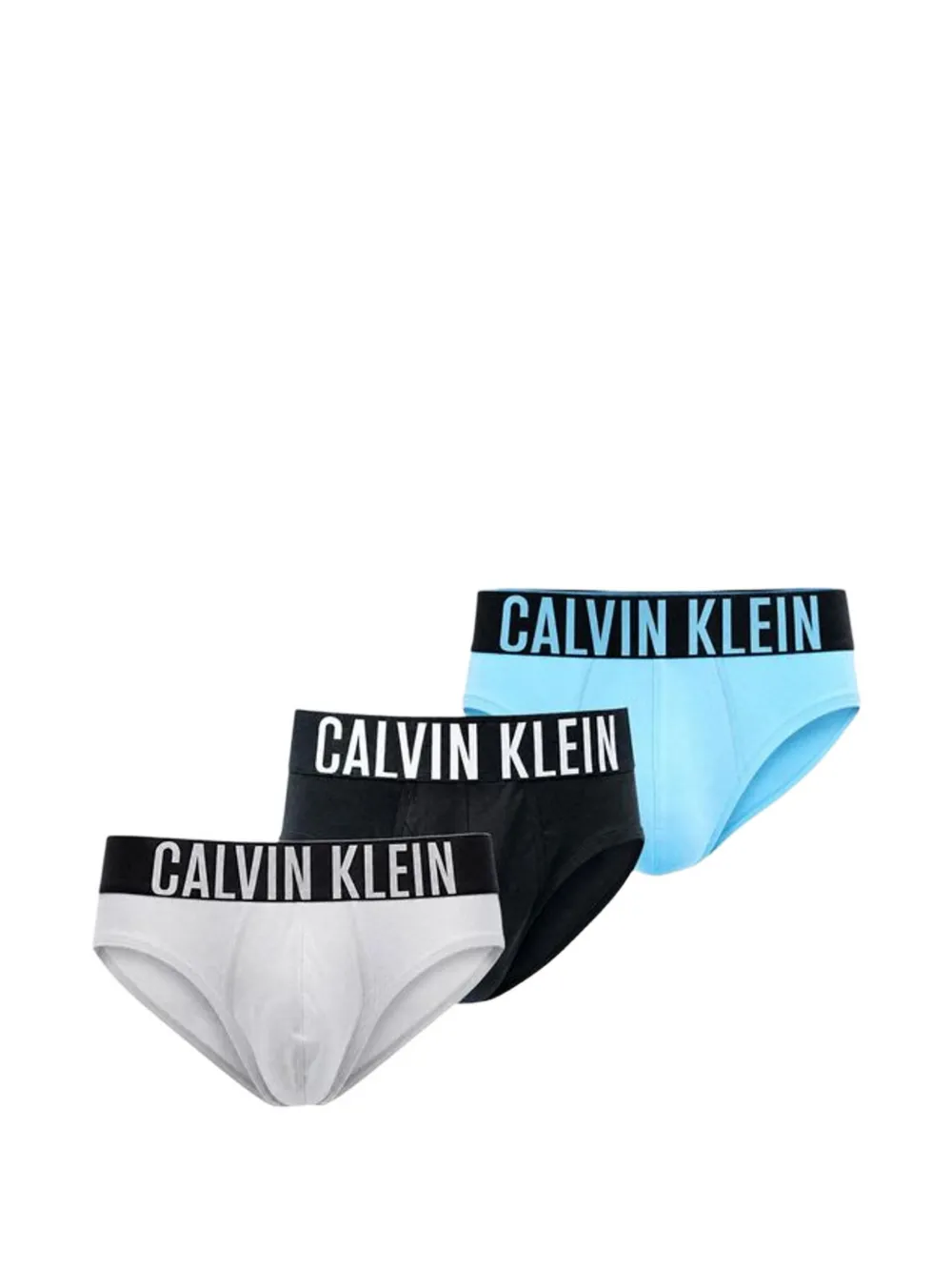 Calvin Klein Underwear logo-waistband cotton briefs (set of three) - Grigio