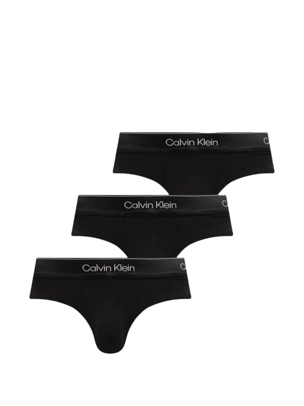 Calvin Klein Underwear logo-waistband briefs (set of three) - Nero