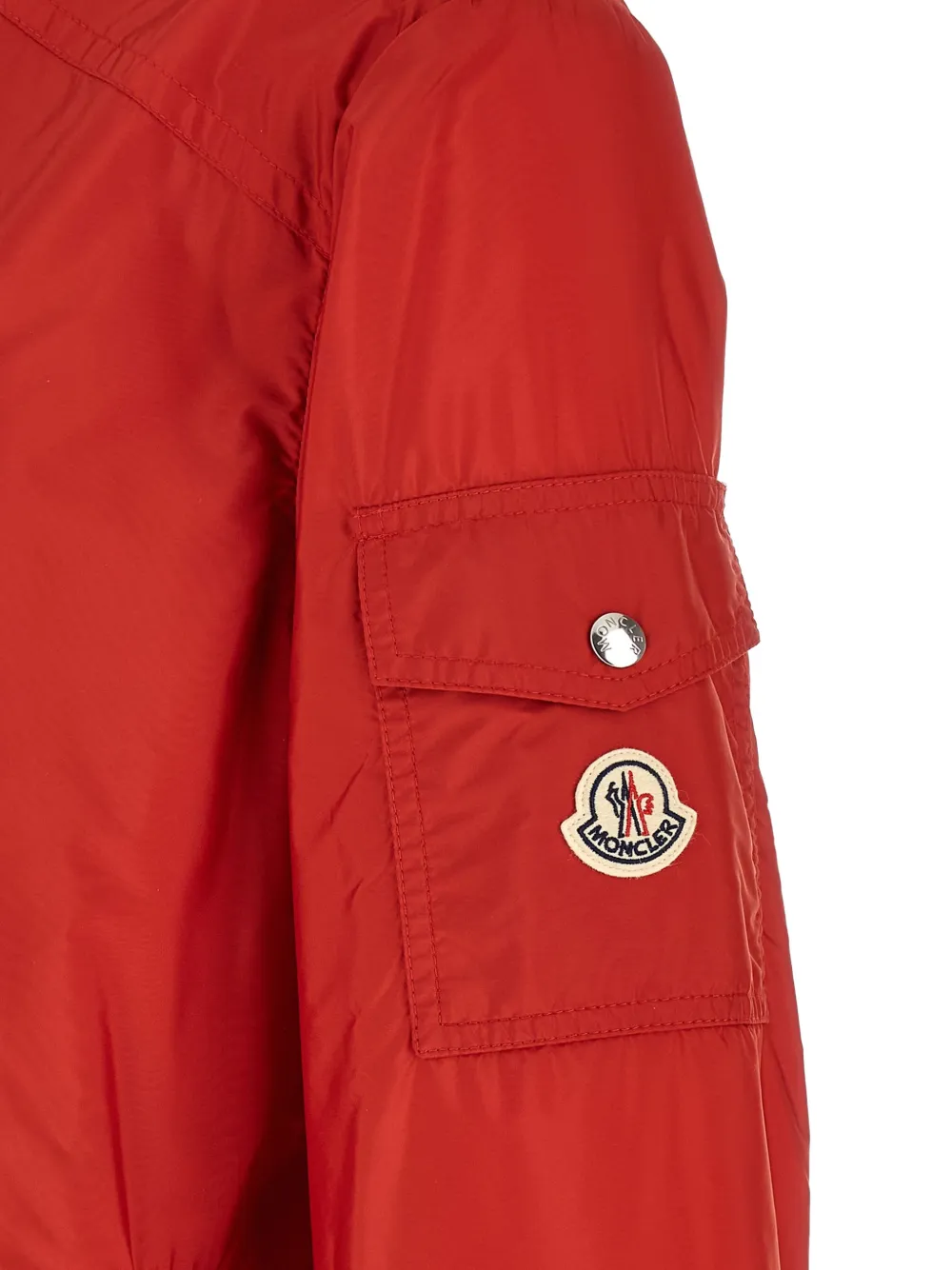 Moncler Etiache jack met capuchon Rood