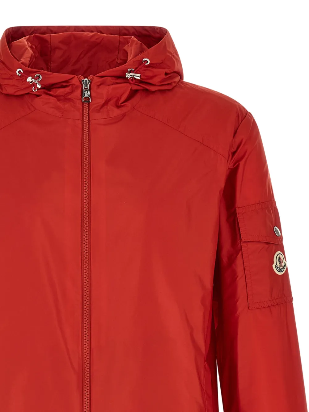 Moncler Etiache jack met capuchon Rood