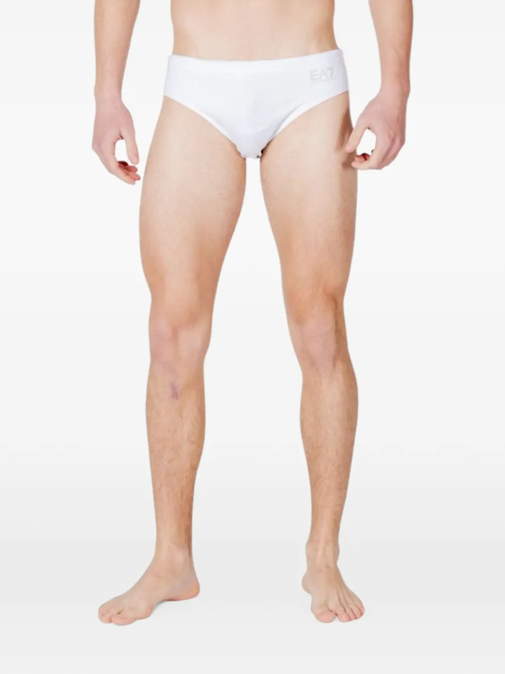 Ea7 Emporio Armani logo-print swim briefs - Weiß