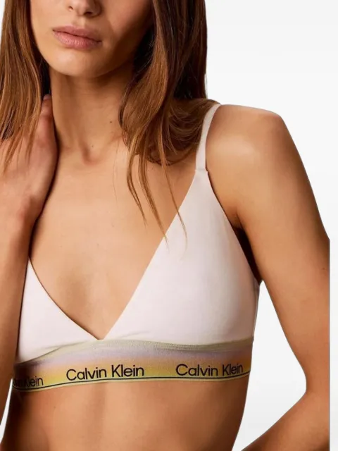 Calvin Klein Underwear logo-tape cotton bralette
