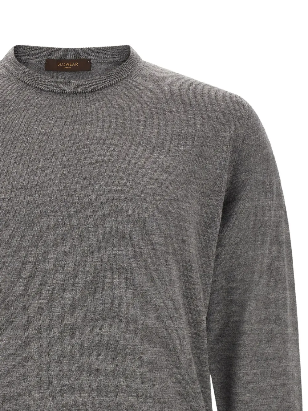 Zanone crew-neck virgin wool sweater Grijs