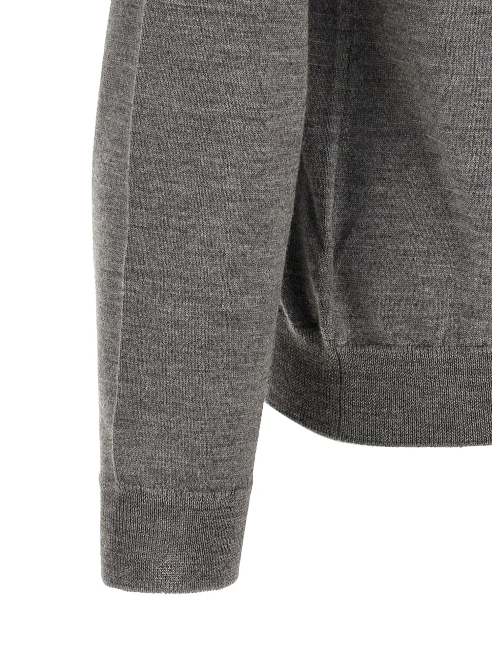 Zanone crew-neck virgin wool sweater Grijs