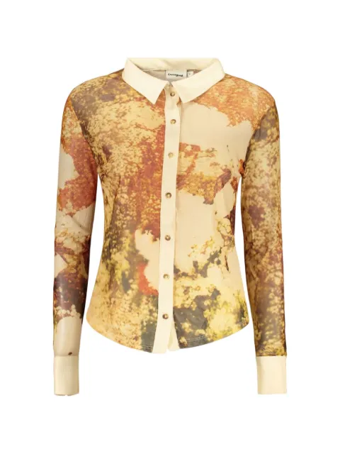Desigual abstract-print long-sleeve shirt