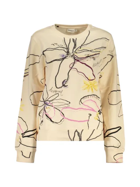 Desigual floral-print cotton sweatshirt