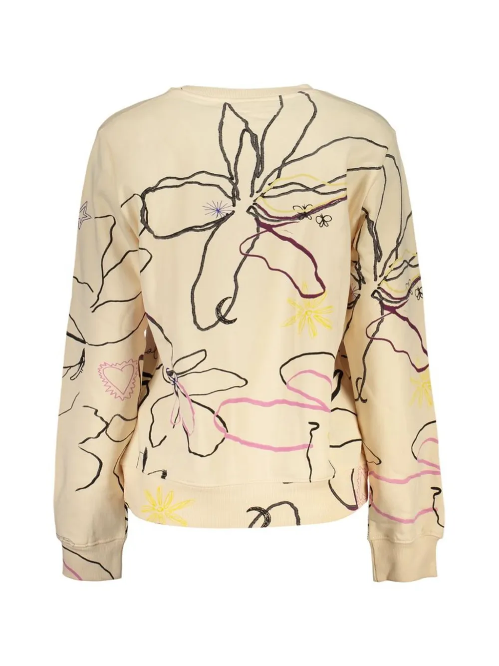 Desigual floral-print cotton sweatshirt Wit