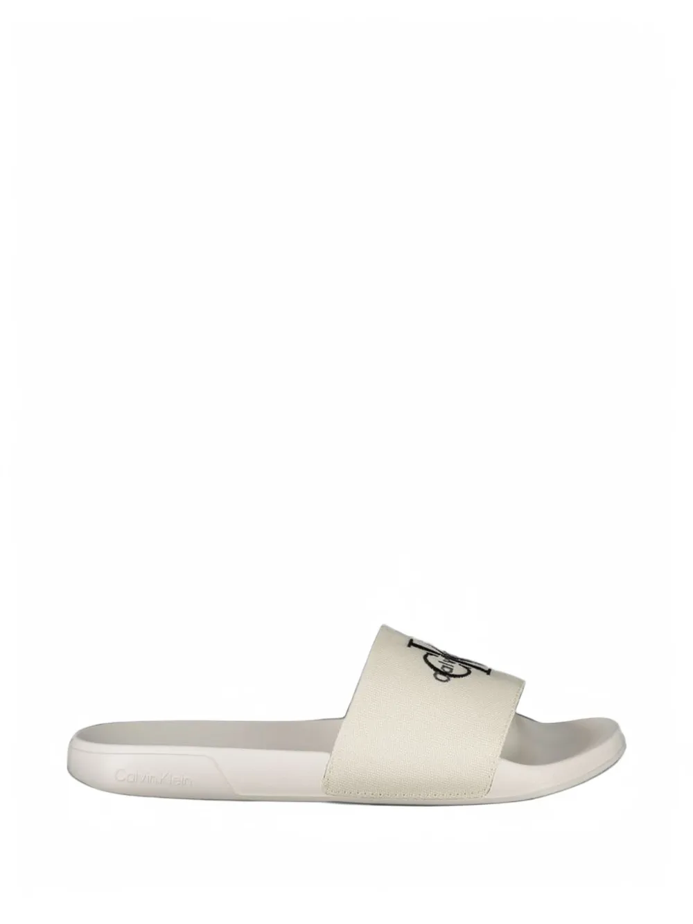 Calvin Klein logo-print slides - Weiß