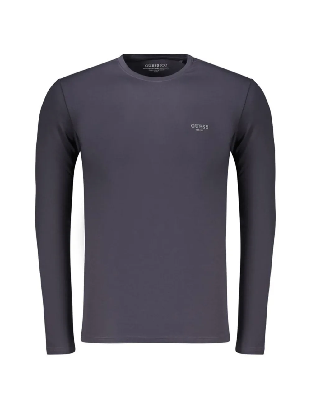 GUESS USA logo-print long-sleeve T-shirt Grijs
