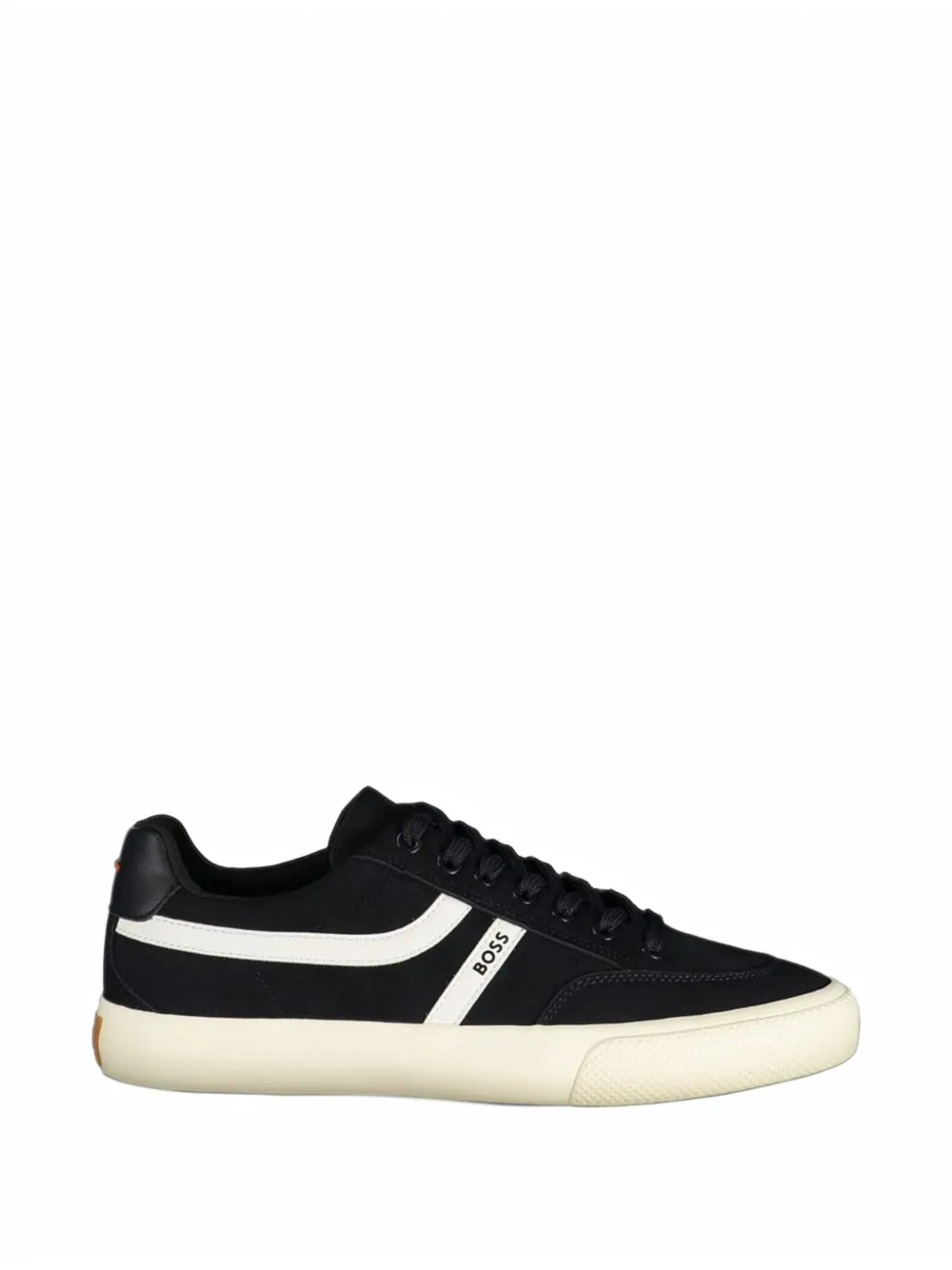 BOSS logo-print panelled sneakers - Blau