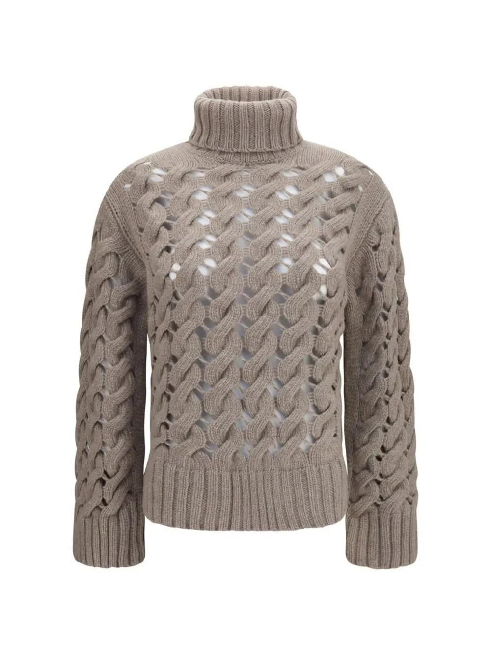P.A.R.O.S.H. Aries cable-knit sweater - Nude