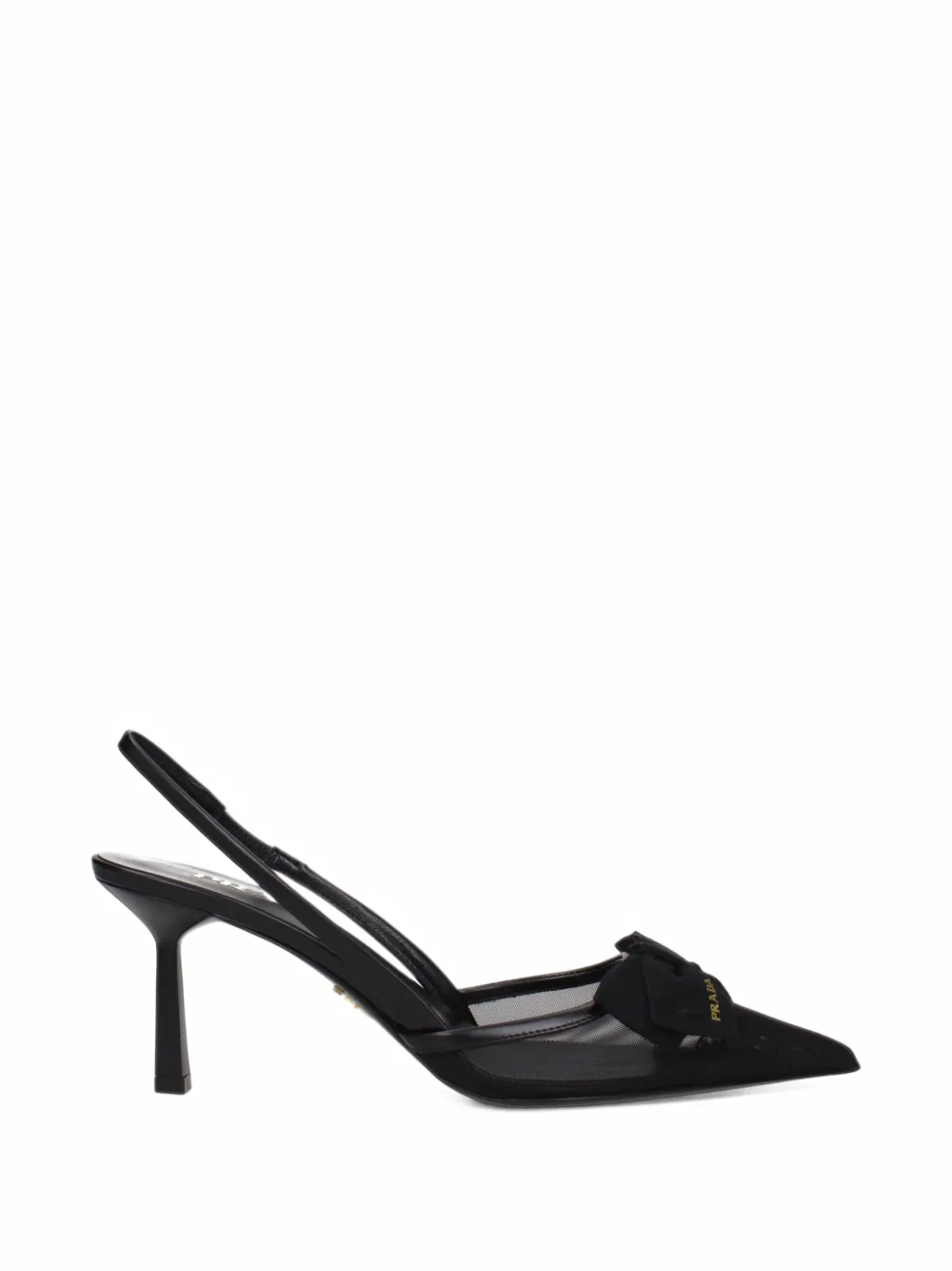 Prada bow-detail slingback pumps - Noir