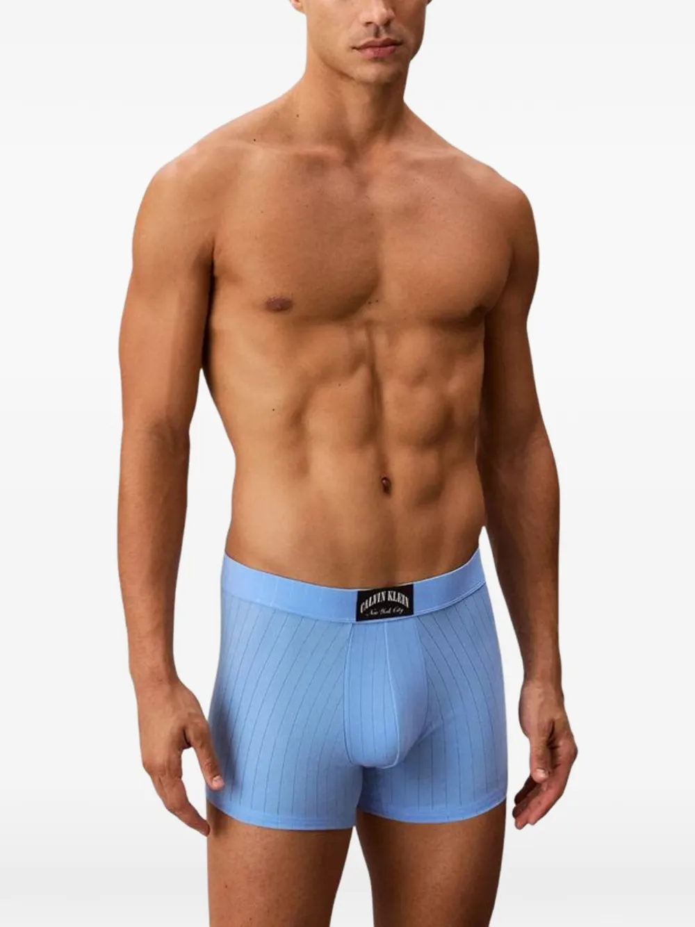 Calvin Klein Underwear Heritage Classic ribbed-knit boxers - Blu
