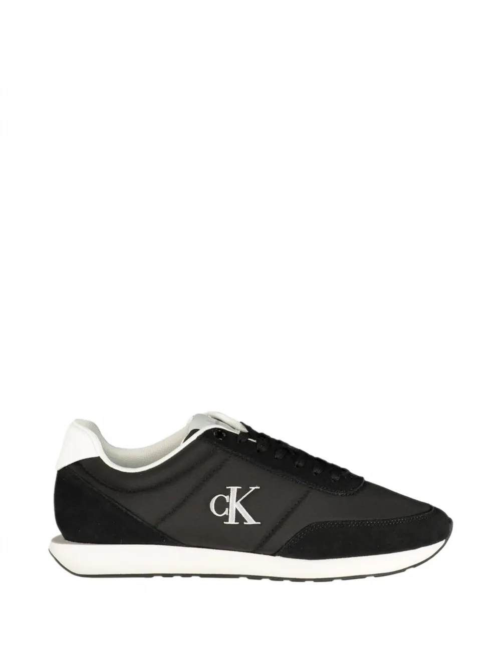 Calvin Klein logo-print panelled sneakers - Schwarz