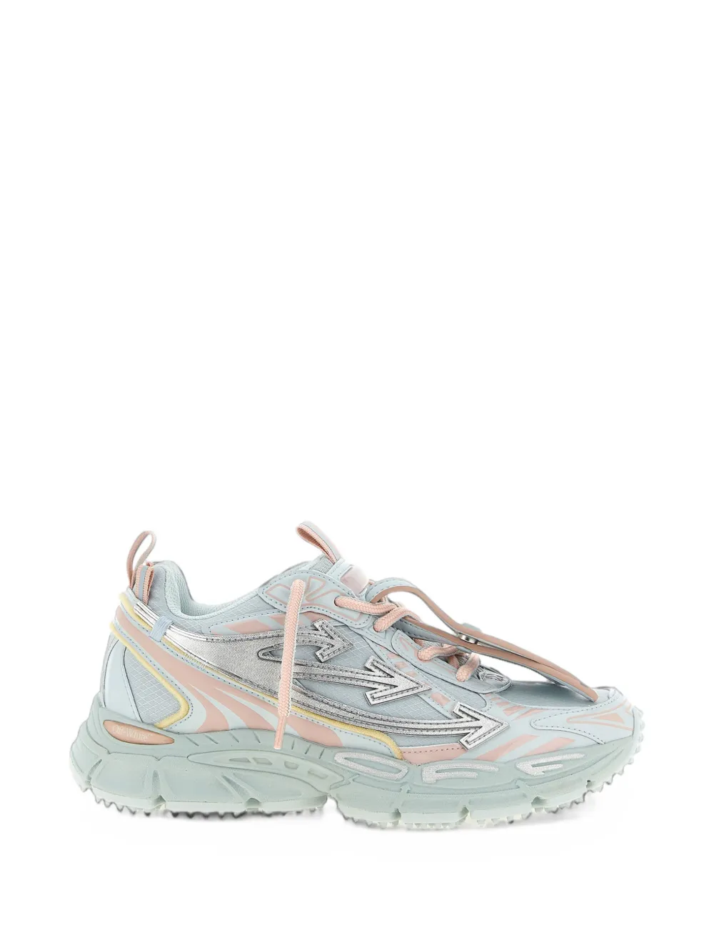 Off-White Be Righ Back Arrows-patch panelled sneakers - Blu