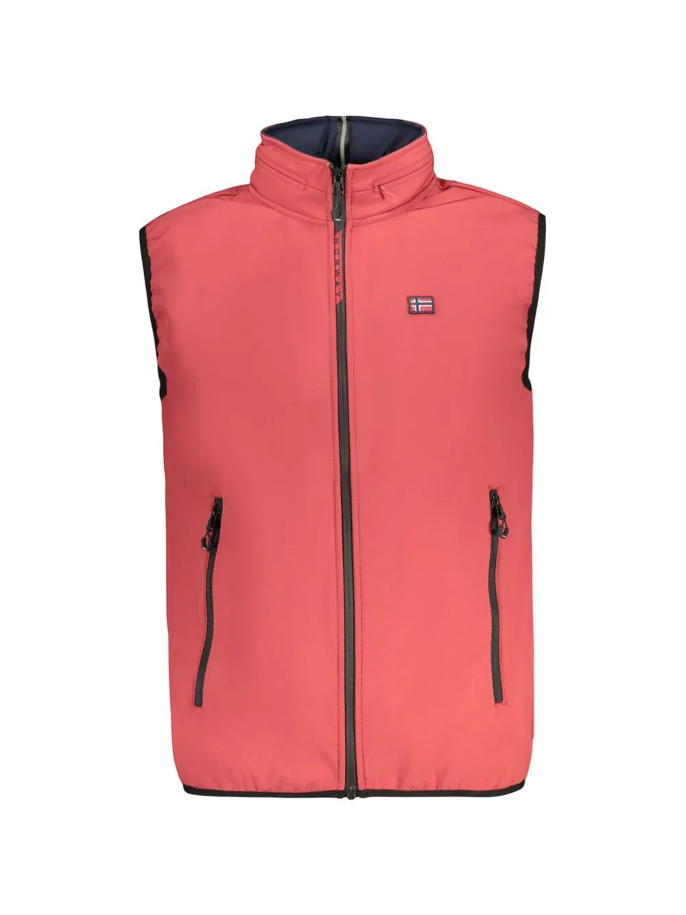 NORWAY 1963 hooded zip-up gilet Rood