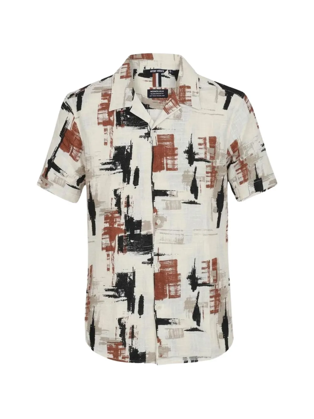 Antony Morato abstract-print short-sleeve shirt - Toni neutri