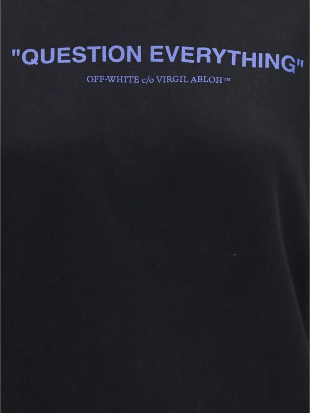 Off-White slogan-print hoodie Zwart