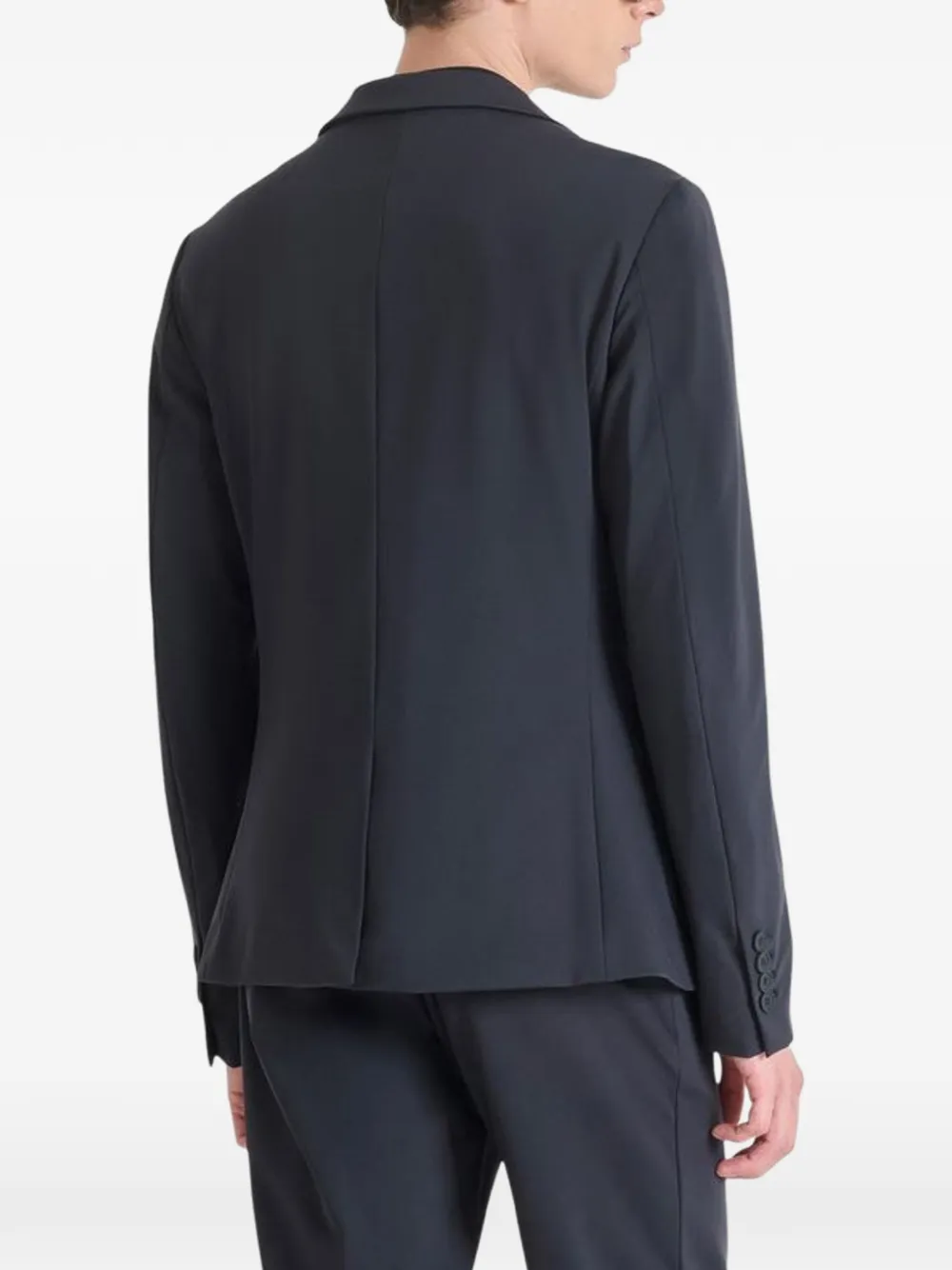 Antony Morato notched-lapels single-breasted blazer Blauw