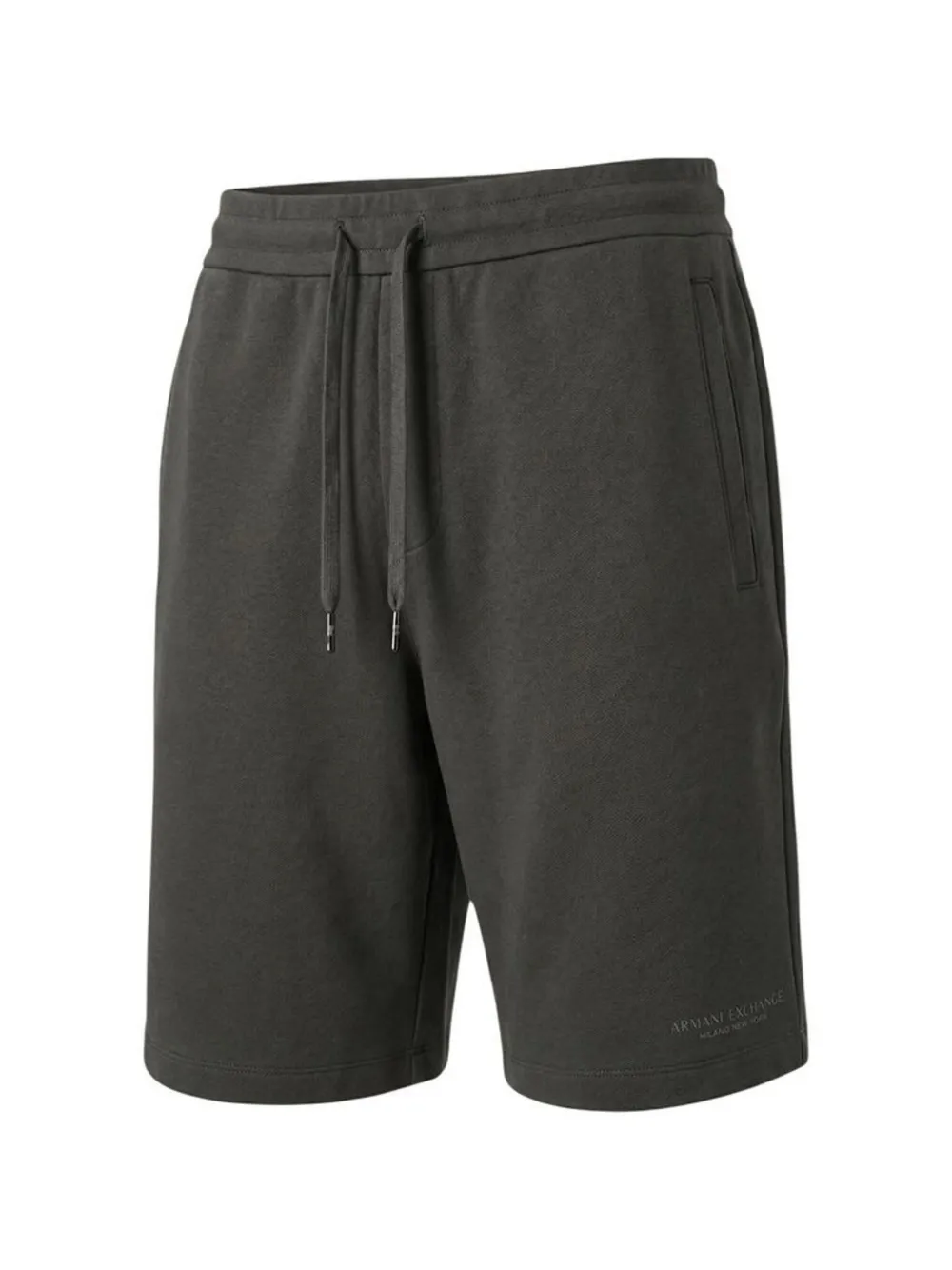 Armani Exchange Shorts con coulisse e logo - Verde