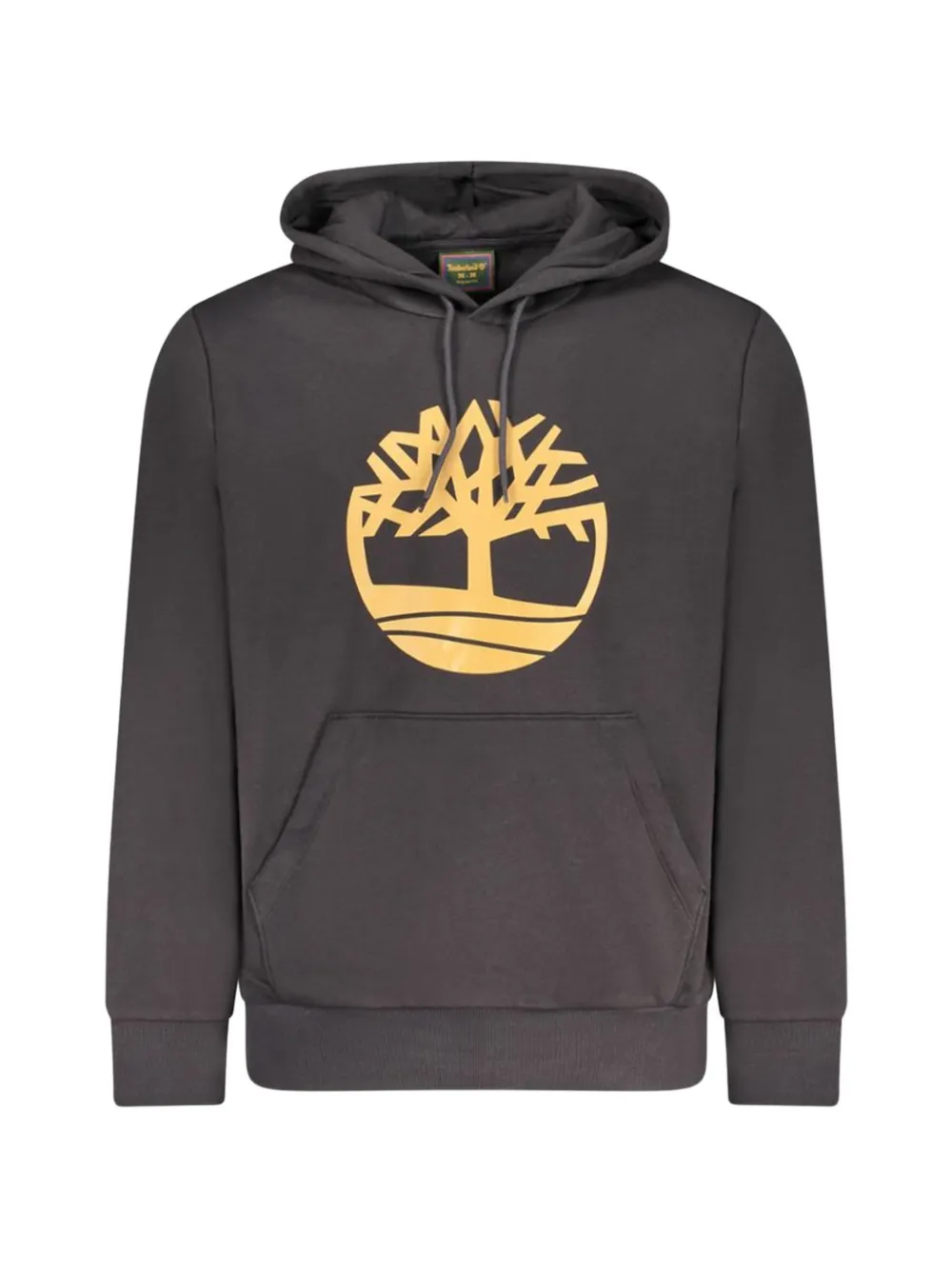 Timberland logo-print cotton hoodie Zwart