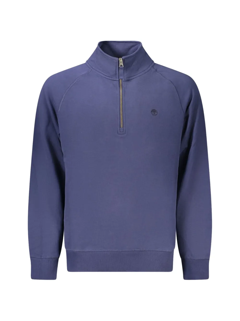Timberland Quarter-zip Raglan-sleeve Sweater In Blue