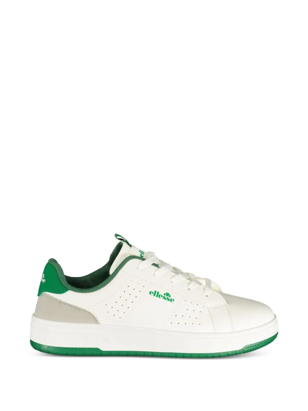 Ellesse perforated logo-print sneakers - Bianco