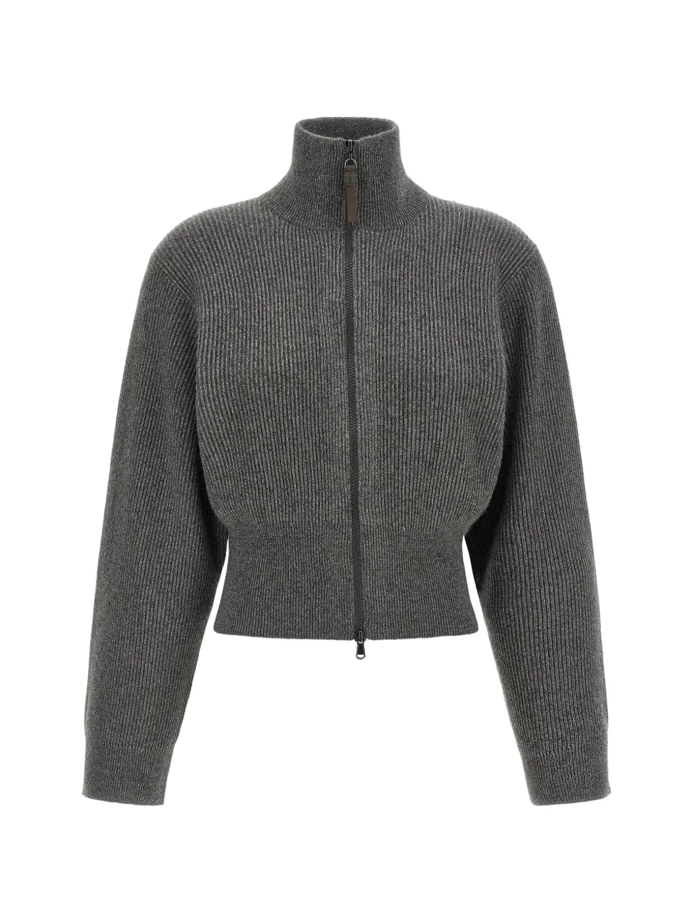 Brunello Cucinelli Ribgebreid vest Grijs