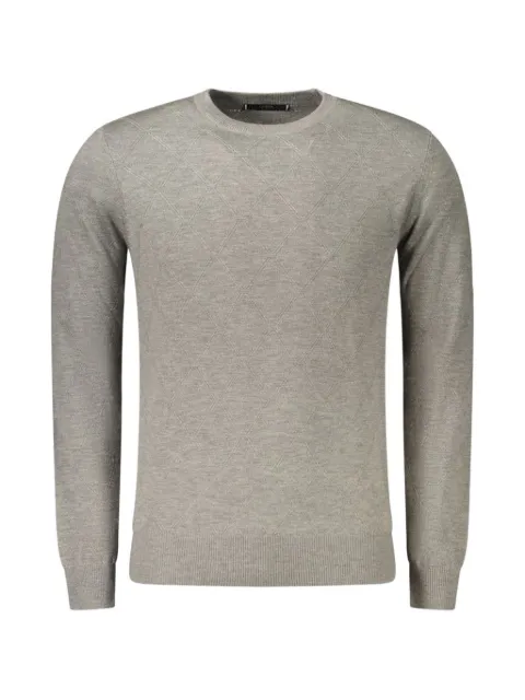 GUESS USA diamond-knit wool sweater