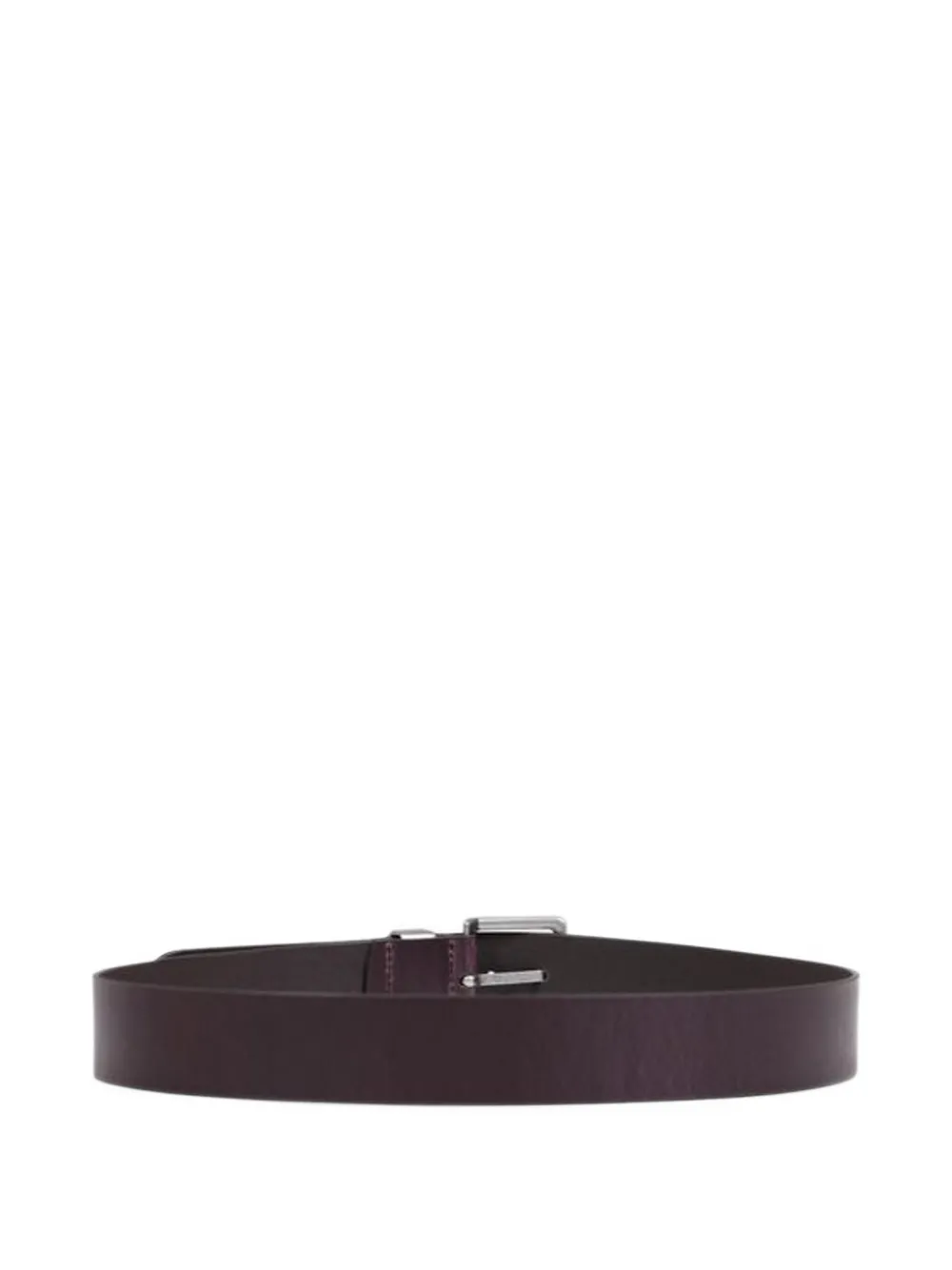 Armani Exchange logo-plaque leather belt Bruin