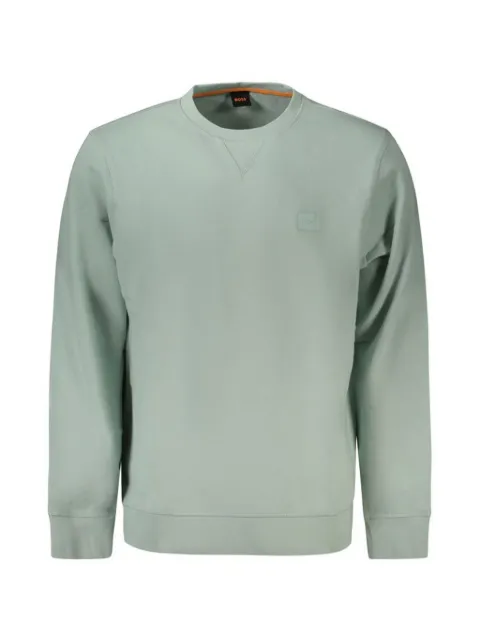 BOSS logo-patch cotton sweatshirt