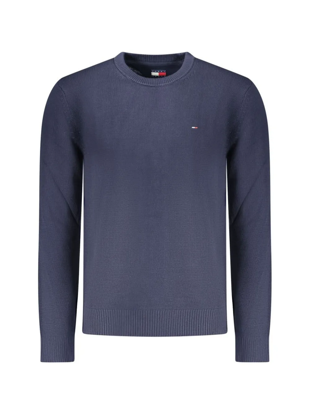 Tommy Hilfiger crew-neck cotton sweater Blauw