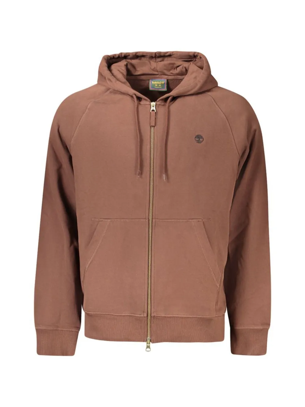 Timberland Zip-up Raglan-sleeve Hoodie In Brown