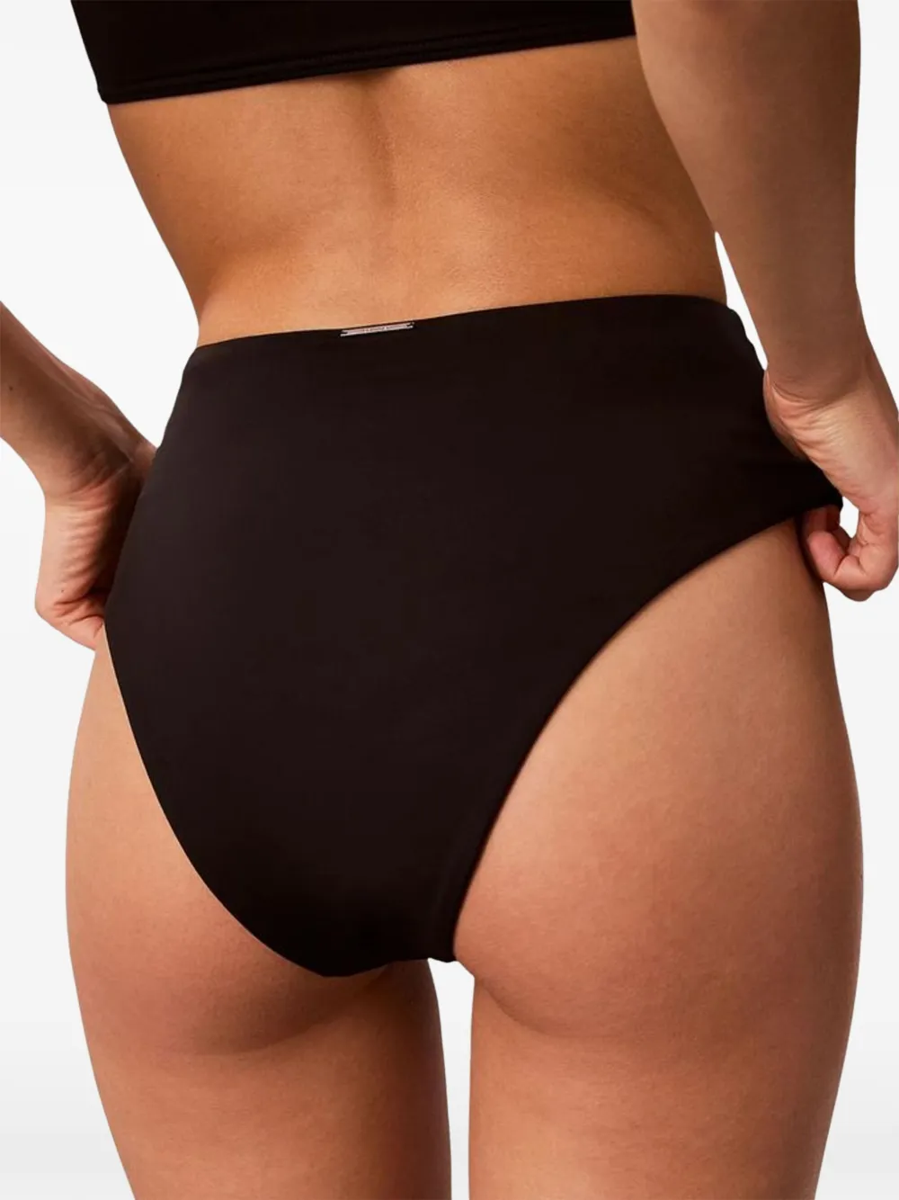 Calvin Klein Jeans high-waisted bikini bottom Zwart