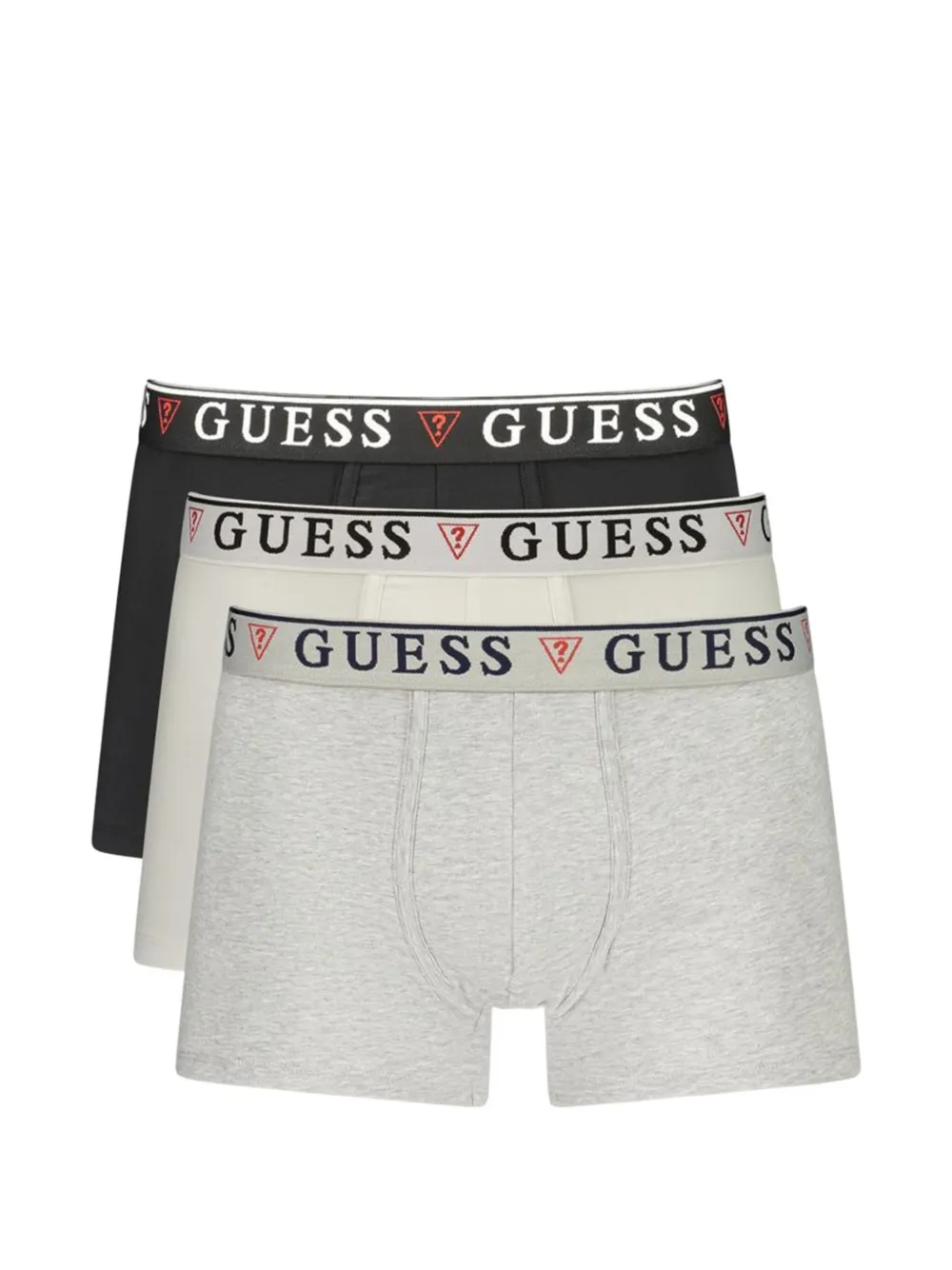 GUESS USA logo-waistband boxers set of three - Grigio