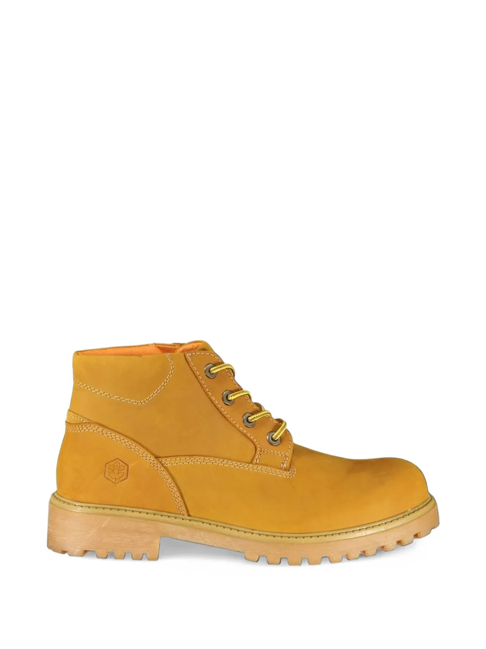 LUMBERJACK lace-up leather boots - Jaune