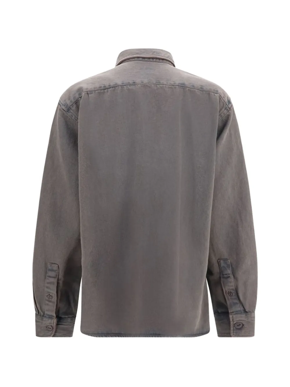 Deperlu button-up denim shirt - Grau