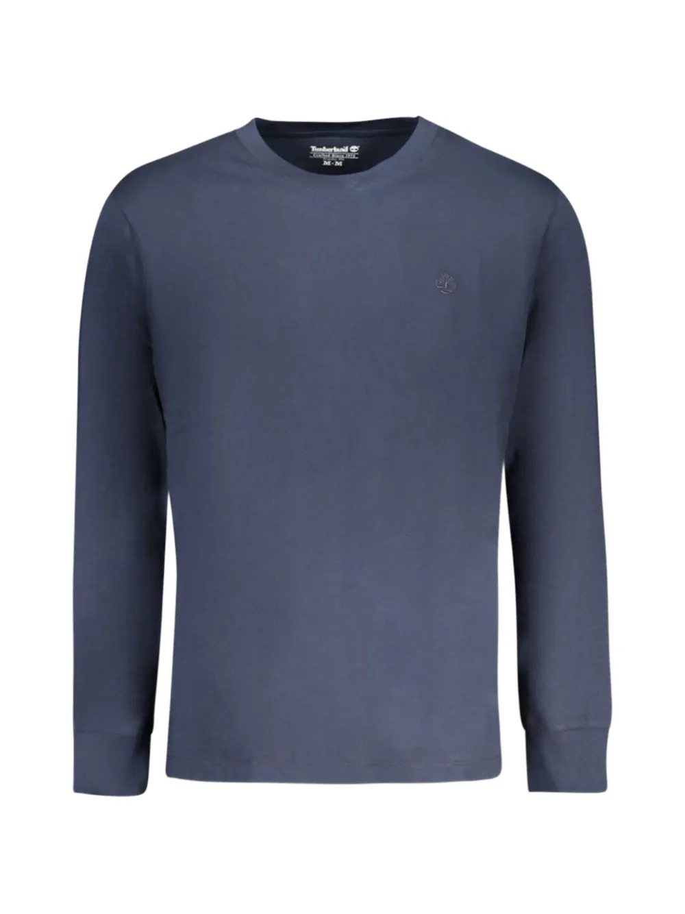 Timberland logo-embroidered long-sleeve T-shirt Blauw