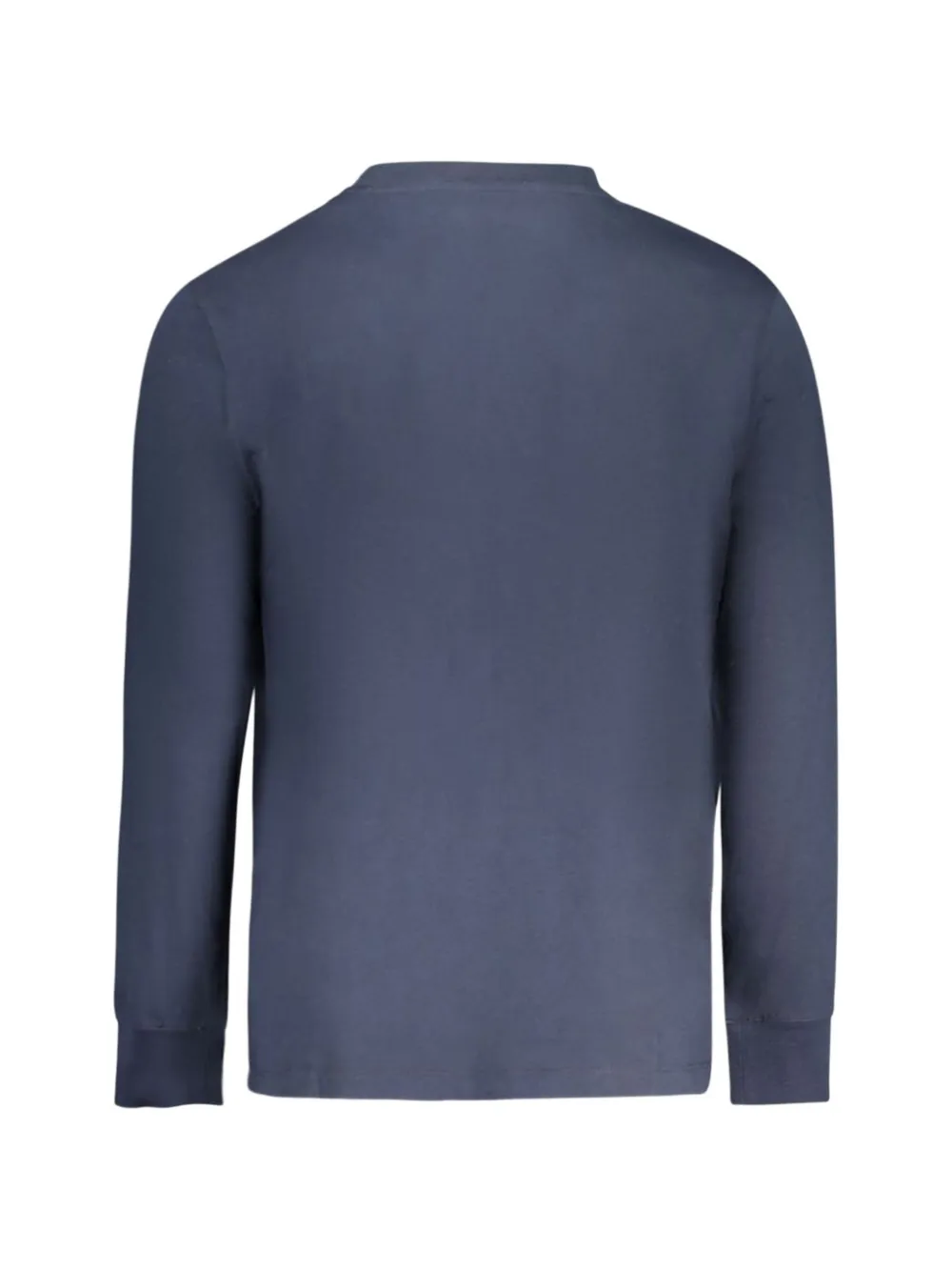 Timberland logo-embroidered long-sleeve T-shirt Blauw