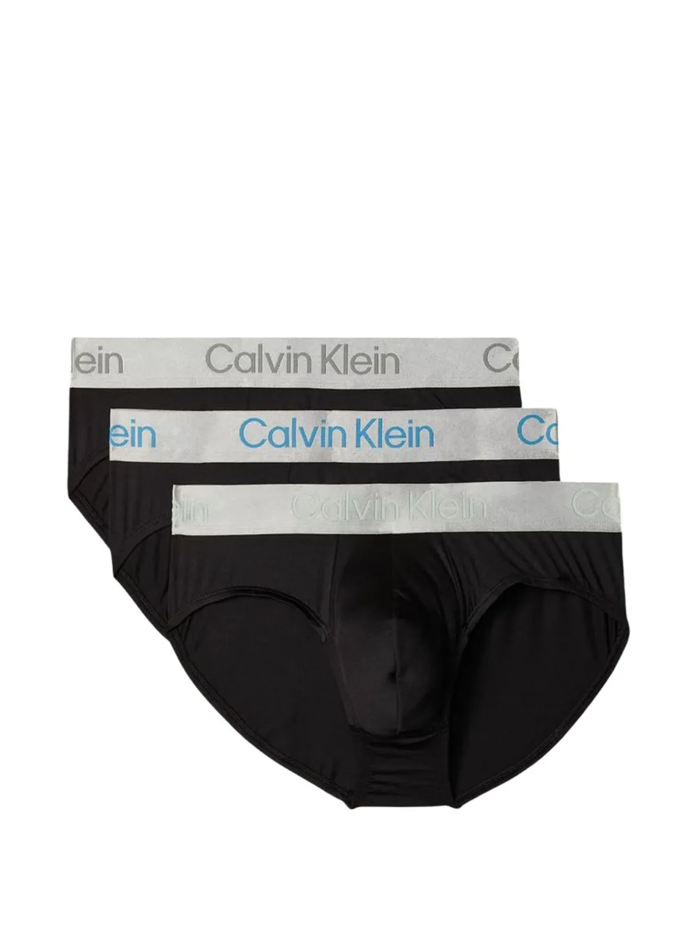 Calvin Klein Underwear logo-waistband briefs (set of three) - Nero