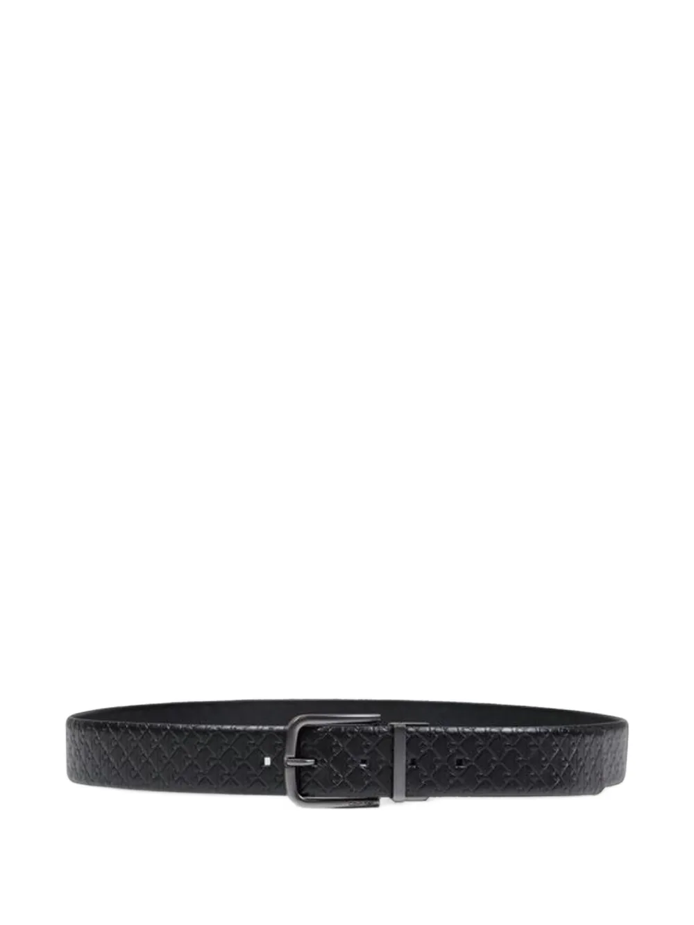 Calvin Klein logo-embossed reversible belt - Nero